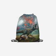 [Riashop] Jurassic World Domination Drawstring Bag | Jurassic World Domination String Bag