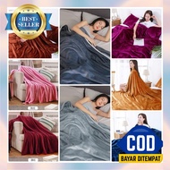 Selimut Dewasa Lembut Jumbo 200X240 Tebal Murah Import Motif Bonita 200X200 Polos Wanita 180X200