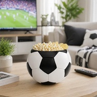 Soccer Snack Bowl Classic Black And White Soccer-themed Snack Bowl Accessory For Soccer Parties I9l7