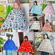 Shafiyyah.Sarban Celemek Apron Menyusui Motif Bolak Balik