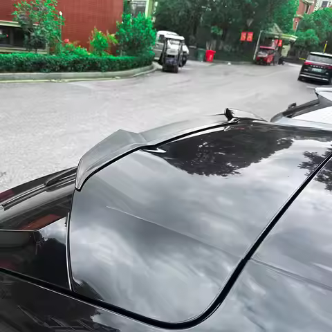 ABS Car Rear Roof Spoiler Wing Rear Trunk Splitter Diffuser Trim For Audi Q5 FY Sportback 2021 2022 