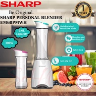 SHARP 0.6L PERSONAL BLENDER WITH TWO TUMBLE EM60PMWH