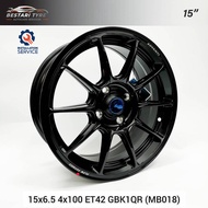 【Installation Available】MB018 ADVANTI ARIA 15 INCH 15X6.5 4X100 ET42 GBK1QR READY STOCK SPORT RIM