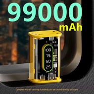 LP-6 ALI🌹99000mAh Mini Power Bank Large Capacity Punk Style Powerbank 22.5W Two-way Super Fast Charging External Battery