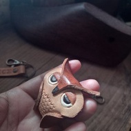 守護神之貓頭鷹 蘭嶼角鴞 純牛皮鑰匙圈- 可刻名字