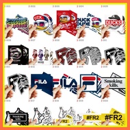 B6 - Sticker Waterproof Brand (Duckdude, fila, fr2)