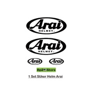 ARAI Helmet Print Cut Sticker ARAI Helmet Cutting Sticker