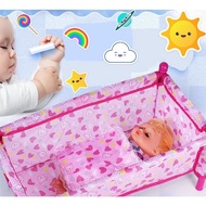 24 hours to deliver goodsCuriosity 1 Set Bed Doll Reborn Baby Crib Baby Doll Bed Play House Toys Accs TJ7N