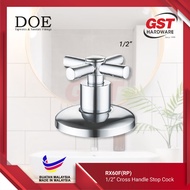 Doe Stopcock Cross Handle Concealed  (Full Turn) Stopcock RX60F(RP) 1/2" RX60AF 3/4" Shower Stopcock Bathroom Stopcock