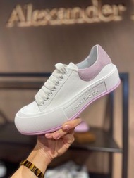 Alexander McQUEEN白布鞋（粉色）