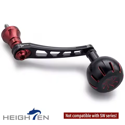 HEIGHTEN 65mm-70mm Handle With 35mm Knob for Daiwa Luvias Shimano Vanford Twin Power Spinning Reel