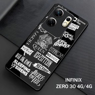 Infinix Zero 30 4G/ 5G Casing hp - Softcase - M01 Band Motif - Case - infinix Zero 30 4G/5G