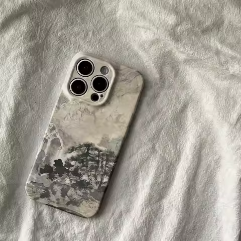 Chinese Style Ink Painting Phone Case for Samsung Galaxy S20 S21 S22 S23 S24 S25 FE Plus Note20 Ultr