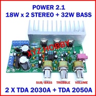 Power Amplifier Stereo + Bass 2.1 TDA 2030 + TDA 2050 2x18W + 32W T_y