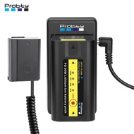 NP-FZ100 Dummy Battery+ NP-F Battery Adapter Plate w PD30W NP-F980 Battery for Sony a6600 a7C A7M3 A