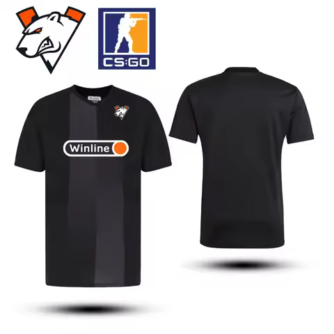 CS2 Esports Club Virtus.pro Jerseys CSGO Game Custom Uniforms Men's And Women's Oversized T-shirts B