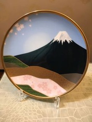 日本富士山骨瓷盤（附座）Noritake - Made In Japen