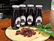 น้ำมัลเบอร์รี่ออร์แกนิค เข้มข้น 100% ผ่านการพาสเจอร์ไรส์ คนท้อง เจ มังสวิรัติ ทานได้( MULBERRY JUICE