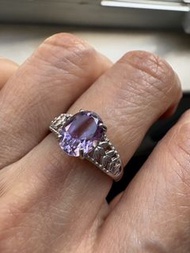 全淨體 紫水晶S925純銀戒指 High Clarity Amethyst S925 sterling silver ring, rings,bracelet,bracelets,earring,ea