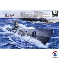 Model AFV CLUB SE73503 German VII C Submarine 1/350