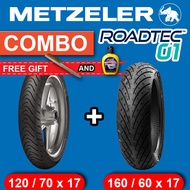 Tyre Tayar **COMBO** Metzeler Roadtec 01 120/70x17 + 160/60x17 Kawasaki ER6N / Versys 650