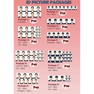 ID PHOTO PRINT (1 X 1), (2 X 2), (1.5 X 1.5), PASSPORT SIZE