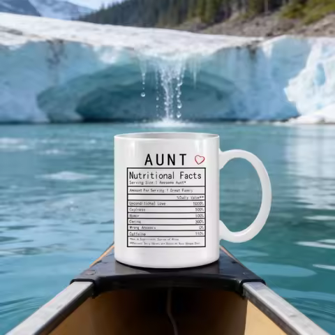 Funny Mug Coffee Aunt Nutritional Facts Mug Unusual Cups and Mugs Ceramic Cup for Tea Personalized G