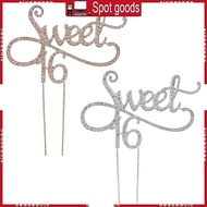 XI Sweet 16 Cake Topper 16th Birthday Party Themes With for Rhinestone Decoration A