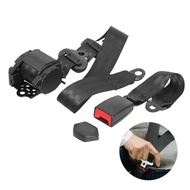Car Safety Seat Belt 3 Point Universal Retractable Seat Belt Car Safety Seat Lap Belt Set Seatbelt