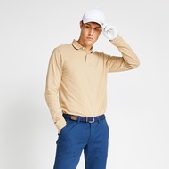 Decathlon เสื้อโปโลกีฬาผู้ชายแขนยาวสบายกอล์ฟ เรียบง่าย ฤดูใบไม้ร่วง ฤดูหนาว สวมใส่ด้านใน ลำลอง เสื้อ