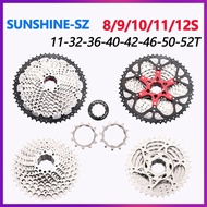 Sunshine 8 9 10 11 12 Speed Mountain Bike Cassette Cogs Freewheel 32T 36T 40T 42T 46T 50T 52T