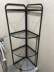四層黑色置物架 浴室架