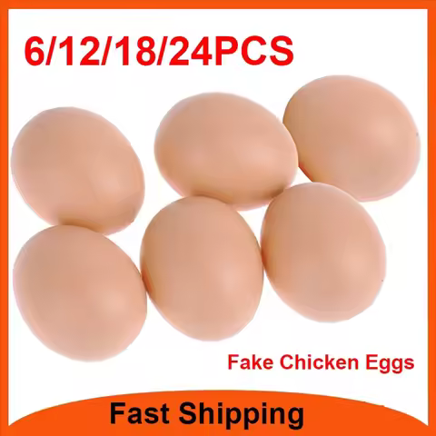 Fake Chicken Eggs Poultry Layer Coop Hatching Simulation Graffiti Eggs Dummy Egg Hen Poultry Chicken