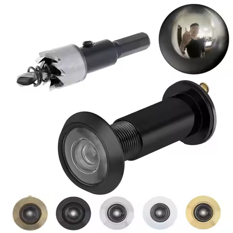 16mm 200 Degree Door Viewer Peephole Drill Bit Set for 1.57inch to 2.36inch Door Thickness with Rota