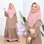 Novi Syari Teenager / Girls' Gamis / Children's Muslim Clothes - AGE AGE 6_10 YEARS Free Hijab