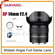 GavinEdisonbZnQ Samyang XP 14Mm F2.4 Widest Angle Full Frame Lens For Canon EF 450D 500D 650D 700D 750D Nikon F SLR Camera Like D5300 D850 D7500