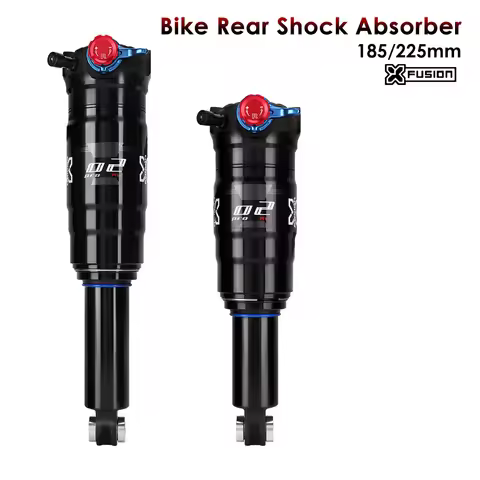 X-Fusion DH Bike Rear Shocks 185/225mm Aluminum Alloy Ear Trunnion Downhill MTB Mountain Bicycle Rea
