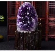 Natural Brazil Amethyst Crystal Cluster Ornaments Crystal Cave Piece Raw Ore Specimen Degaussing Sto