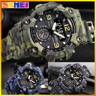 SKMEI Men Military Sports G-Shock Watch 3 Time Date Week Dual Display 50m Waterproof LED Digital Big