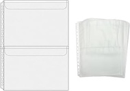 NatSumeBacis 6pcs A4 Binder Pockets Frosted A4 Planner Binder Inserts Sheet Protectors Sleeves, 6" X