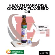HEALTH PARADISE ORGANIC FLAXSEED OIL 250ML