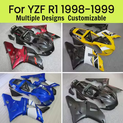 Plastics YAMAHA R1 1998 For YAMAHA YZFR1 1998 1999 Prime Fairing Kit YZF R1 98 99 Aftermarket Motorc
