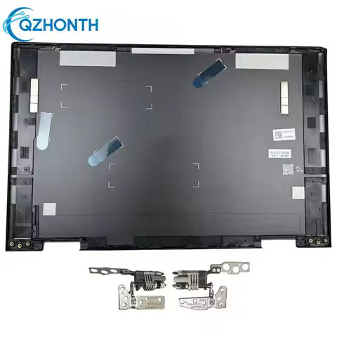 New LCD Back Cover Top Case Rear Lid / Hinges For ENVY X360 15-EW 15-EY 15-EW0013DX (Gray) N09644-00