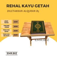PUTIH KAYU Rehal Quran White Sap Wood | Rehal Al Quran Wood | Wooden Quran Table Break | Rihal Al-Qu