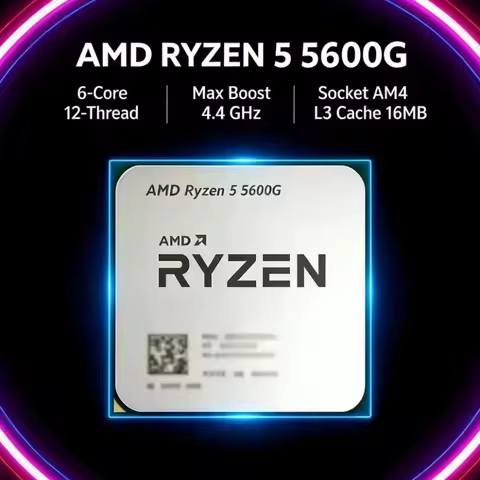 AMD R5 5600G Ryzen 5 5600G 6C 12T 3.9GHz 4.4GHz AM4 65W Unlocked Gaming CPU No Cooler