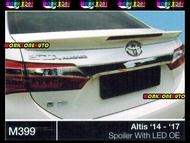 M399(ABS) Toyota Altis 2014 ABS Spoiler With LED OEM Body kit Bodykit