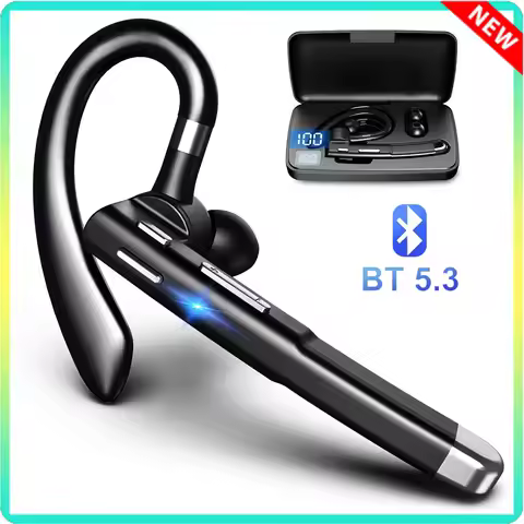 YYK520 Wireless Bluetooth Headset Digital Display Business Ear-mounted Bluetooth 5.3 Hands-free Call