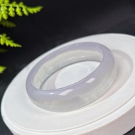 獨特玻璃體淺紫色螢石手鐲63MM 冰透聚寶盆水晶手環 清潔平衡脈輪