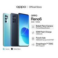 HP OPPO RENO 6 8/128 GB - RENO 6 RAM 8GB INTERNAL 128GB GARANSI RESMI