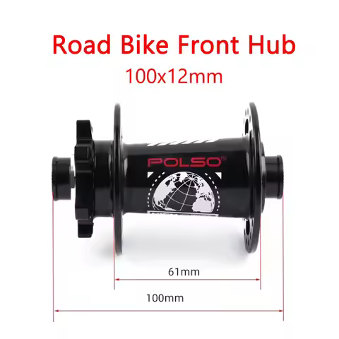 POLSO MH011 Gravel Bicycle Hub 32H 36H Road Bike Front Hub 100x12mm Disc Brake Road Bike